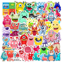 10/30/55PCS Cartoon Little Monster Graffiti Stickers For Kids DIY Notebooks Suitcase Laptop Stationery Car Waterproof Decals Toy (ONLINE ORDER ONLY)
