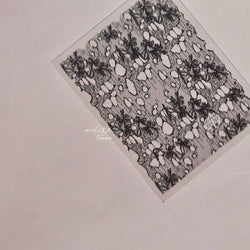Lace Bowknot Hollow Out Fabric Art Fragmentation Sensation Petal Embossed Hottie Adhesive Nail Art Sticker Chic Manicure Decals (ONLINE ORDER ONLY)