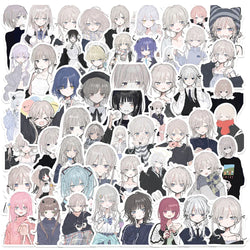 56PCS Anime Yandere Girl Stickers Vinyl for Notebook, Scrapbook, Laptop, Phone, Guitar, DIY Decoration (ONLINE ORDER ONLY)