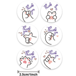100-500pcs Cartoon Thank You Seal Sticker New Style Festival Manual Diy Decorate Sealing Sticker Thank You Label (ONLINE ORDER ONLY)
