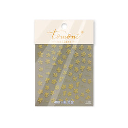 Cherry Blossom Dance Flower Gradient Petal Hot Stamping Laser Pink Adhesive Nail Art Stickers Special Process Manicure Decals (ONLINE ORDER ONLY)