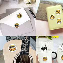 500pcs Little Yellow Face Stickers for Kids School Teacher Reward Sticker Party Decor Small Business Label Scrapbooking Stickers (ONLINE ORDER ONLY)