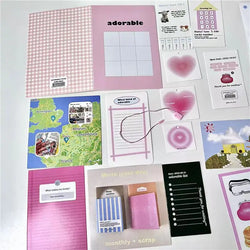 Korean Ins Adorable Pack Stickers Diary Handbook Decorative Aesthetic Craft Art Supplies Material Kawaii Stationery Sticker Gift (ONLINE ORDER ONLY)