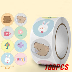 100-500pcs Cartoon Animation Children's Toy Sticker School Classroom Training Motivational Stickers Stationery Labels (ONLINE ORDER ONLY)