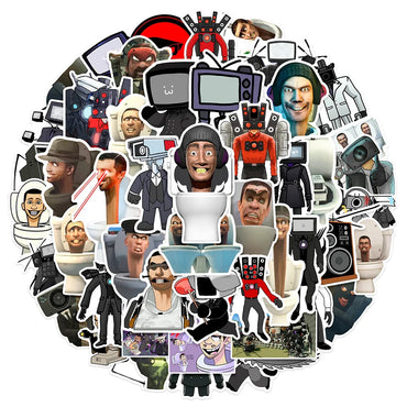 10/30/50PCS Skibidi Toilet Game Cartoon Stickers Graffiti Decals DIY Decoration Laptop Skateboard Notebook Car Kids Sticker Toys (ONLINE ORDER ONLY)