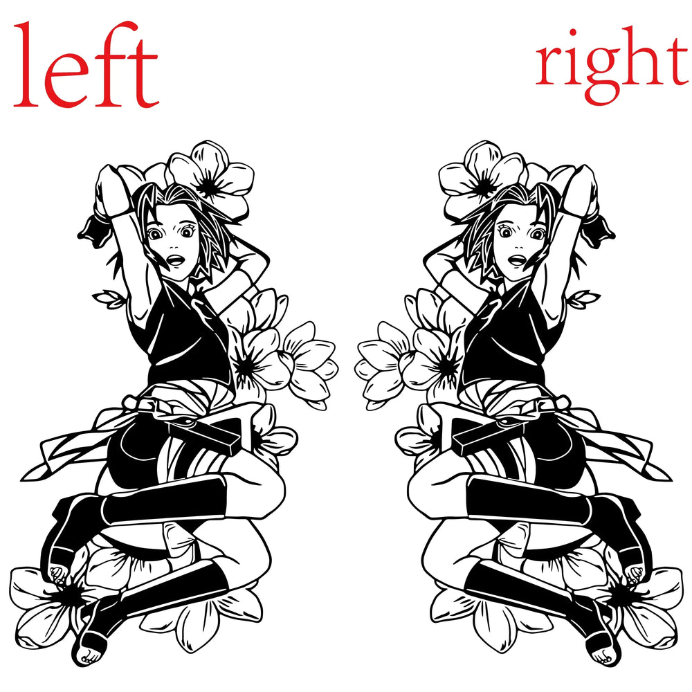 Anime Large Pattern Car Sticker Japanese Anime Cherry Blossom Decoration Window Side Auto Parts Girl Vinyl Decals (ONLINE ORDER ONLY)