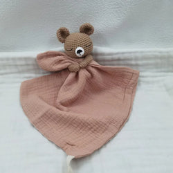 Baby Bib with Sleeping Animals Rattle (ONLINE ORDER ONLY)