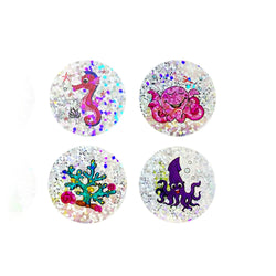100-500pcs Rainbow Laser Sticker Marine Animals Stickers Cute School Office Stationery Supplies Gift Decoration Label (ONLINE ORDER ONLY)
