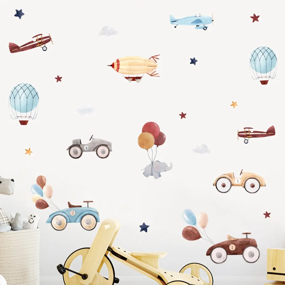 Retro Nursery Peel and Stick Stickers (ONLINE ORDER ONLY)
