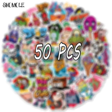 Cartoon Graffiti Stickers Waterproof Decals for Car, Skateboard, Laptop (Online Order Only)