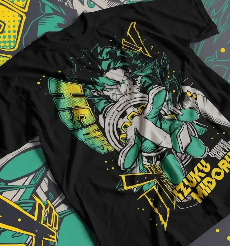 Deku Streetwear T-Shirt: Fire Style Japan Cotton Tee (ONLINE ORDER ONLY)
