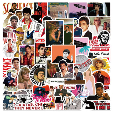 10/30/50pcs Movie Scarface Tony Montana The World Is Yours Sticker Packs (Online Order Only)
