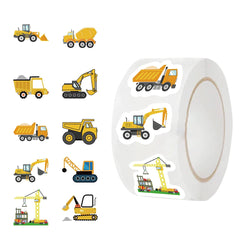 500Pcs Construction Vehicle Sticker Roll For Kids Reward Encourage Sticker For Labels Thank You Sticker Kids Toys (ONLINE ORDER ONLY)