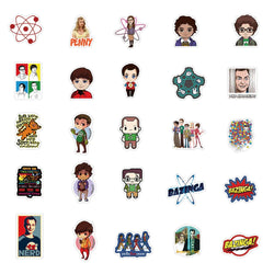 10/30/50PCS TV Show The Big Bang Theory Sticker Packs (ONLINE ORDER ONLY)