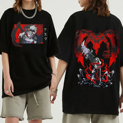 Black Clover Asta T-Shirt: Oversized Y2K Anime Cotton Tee (ONLINE ORDER ONLY)