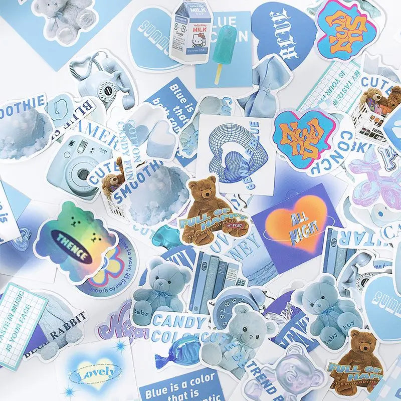 40/60Pcs/box Retro Girls House Series Sticker Hand Account DIY Album Decoration Scrapbooking Stickers Kawaii Korean Stationery (ONLINE ORDER ONLY)