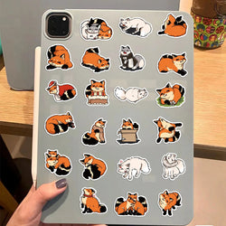 50pcs Cute Cartoon Animals Fox Graffiti Stickers For Laptop Water Bottle Luggage Notebook Phone Waterproof Graffiti Vinyl Decals (ONLINE ORDER ONLY)