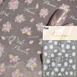 Shiny Cherokee Rose Golden Cherry Blossom Cherish Enjoy Flower Line Petal Delicate Self Adhesive Nail Art Sticker Manicure Decal (ONLINE ORDER ONLY)