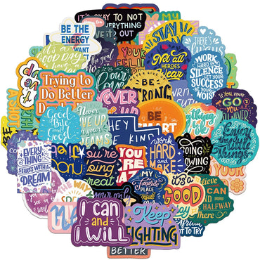 Healing Inspirational Stickers for Suitcase Skateboard Laptop Luggage Phone DIY Decal (ONLINE ORDER ONLY)