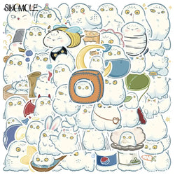 Cute Owl Stickers Pack - Cartoon Animal Decals for Car, Skateboard, Laptop, DIY Crafts (Online Order Only)