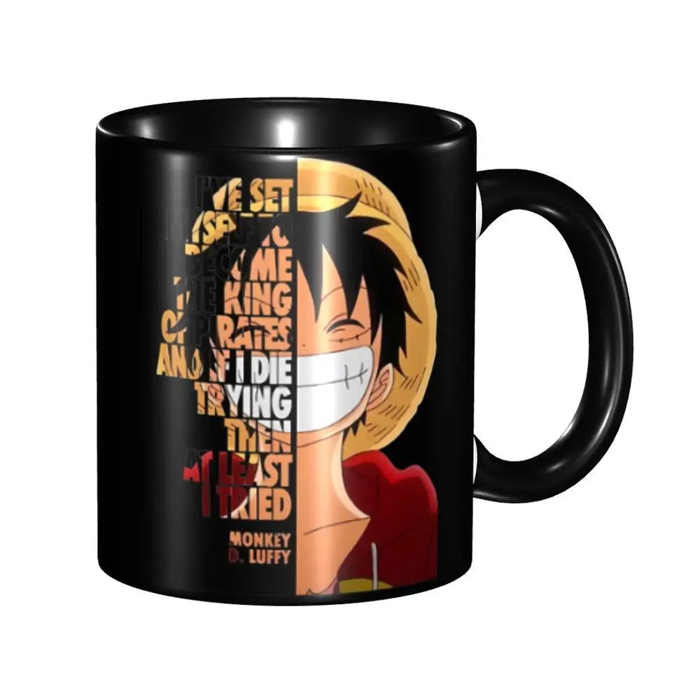 Monkey D Luffy Quotes One Piece Mug: Funny Kids Gift (ONLINE ORDER ONLY)