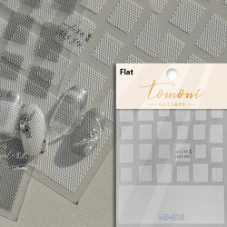 French Style Geometric Black White Square Grid Rhombus Stripe 3D Self Adhesive Nail Art Stickers Shiny Rhinestone Manicure Decal (ONLINE ORDER ONLY)