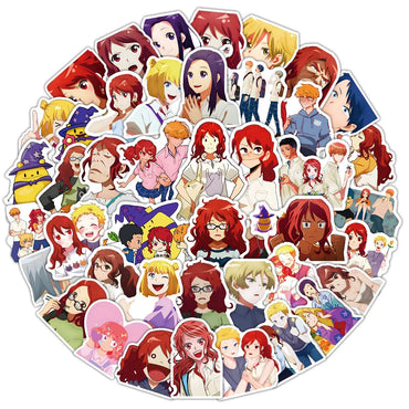 10/50pcs Anime Romantic Killer Diverse Plot Stickers Cartoon Graffiti Waterproof Luggage Suitcase Notebook Motorbike Sticker Toy (Online Order Only)