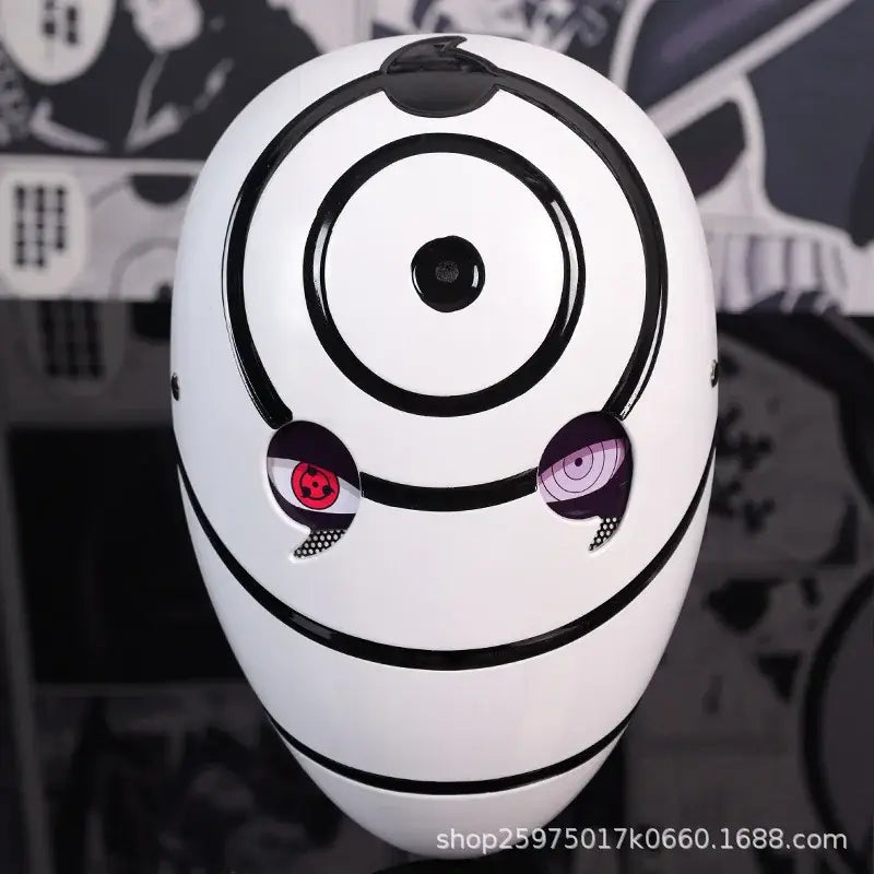 Obito Cosplay Mask: High Gloss Akatsuki Anime Prop