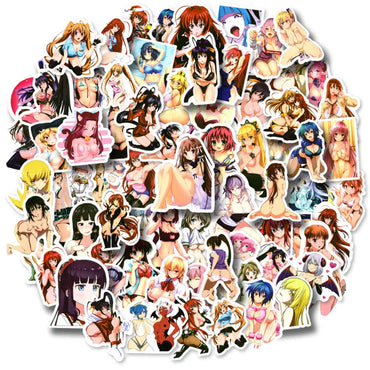 10/30/50/100PCS Sexy Girl Hentai Sticker Anime Waifu Pinup Bunny Vinyl Stickers Decal Skateboard Car Phone Computer Cool Sticker (Online Order Only)