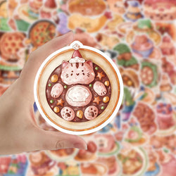10/30/50/100pcs Funny Cute Animal Food Sticker Packs (ONLINE ORDER ONLY)