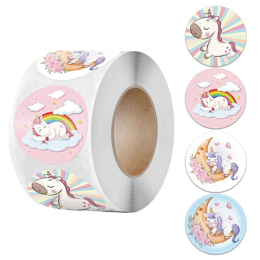 100-500pcs Cute Reward Stickers Roll with Word Motivational Stickers for School Teacher Kids Student Stationery Stickers Kids (Online Order Only)