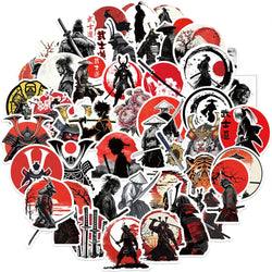 Bushido Cartoon Stickers Pack for Luggage, Guitar, Fridge, Laptop - Funny Graffiti Decals (ONLINE ORDER ONLY)