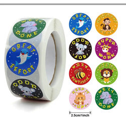 50-500pcs Cute Cartoon Animal Decoration Sticker Cake Label Birthday Wedding Party Sticker Envelope Office Stationery Kids Gift (ONLINE ORDER ONLY)