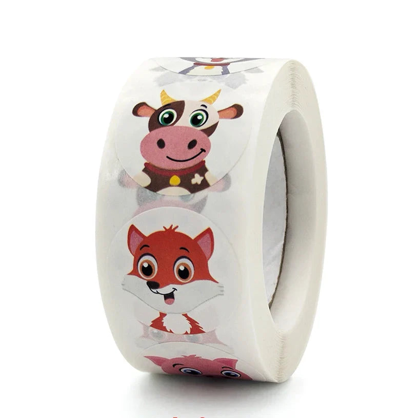 New Animals Reward Sticker 100-500pcs English Encourage Words Labels For Praise Kids Gift Motivational Stickers Toys (ONLINE ORDER ONLY)