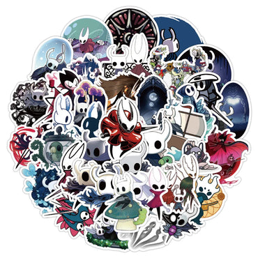 10/30/50PCS Game Hollow Knight Graffiti Stickers Cartoon Decal Kids Toy Laptop Phone Luggage Skateboard Car Waterproof Sticker (ONLINE ORDER ONLY)