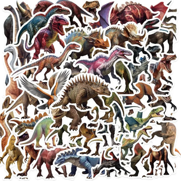 10/50Pcs Dinosaur Stickers Kids Toy Gift DIY Laptop Phone Suitcase Notebook Ancient Animal Sticker Graffiti Decals (ONLINE ORDER ONLY)