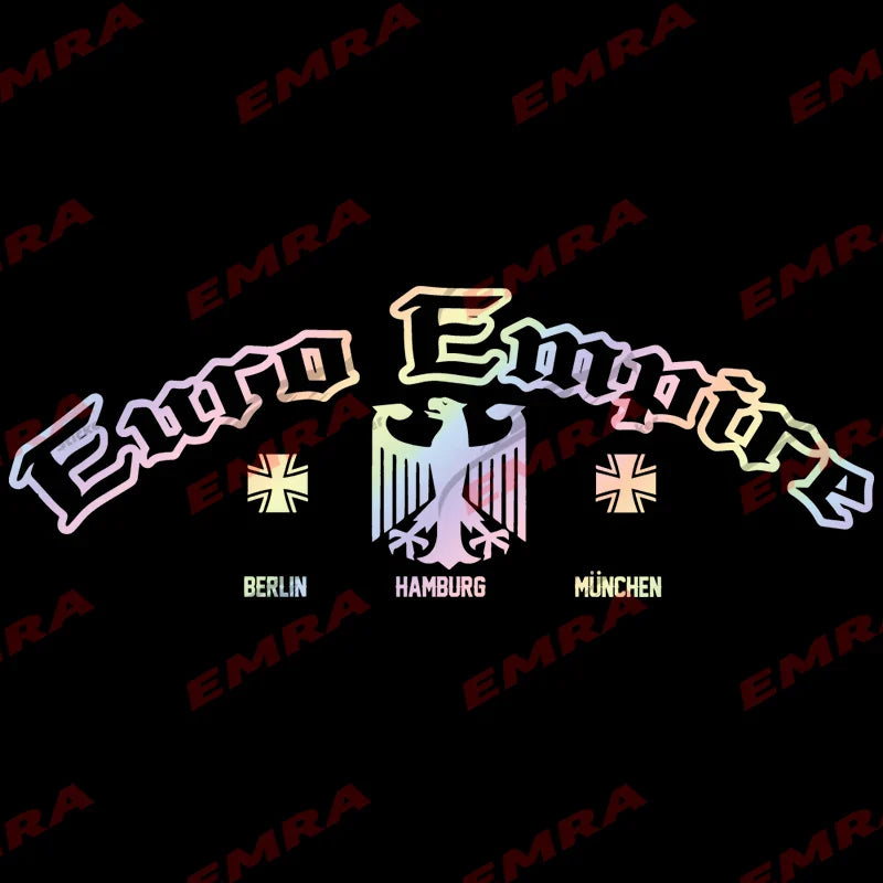 Text Euro Empire for Car Sticker Windshield Banner Rear Window Decoration External Accessories Waterproof Pvc Vinyl Decals (ONLINE ORDER ONLY)