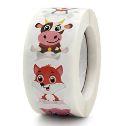 100-500pcs Reward Encouraging Graphic Stationery Animal Sticker Kindergarten School Students Child Teacher Cartoon Cute Sticker (ONLINE ORDER ONLY)