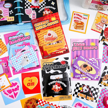 30pcs/lot Sweet Pictorial Series Scrapbooking Stickers Korean ins Hand Account Journal Collage Deco Material Stationery Sticker (ONLINE ORDER ONLY)