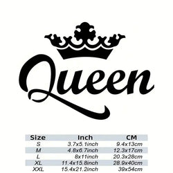 CROWN QUEEN Car Stickers, Fashion Waterproof Vinyl Decal Auto Sticker Car Styling Decoration Accessories (ONLINE ORDER ONLY)