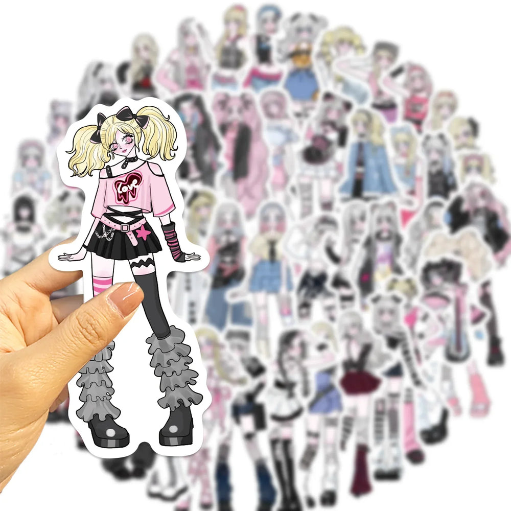 10/30/50PCS INS Spicy Girl Cartoon Stickers Sexy Girl Graffiti Laptop Phone Guitar Bike Skateboard Scrapbook Waterproof Decals (ONLINE ORDER ONLY)
