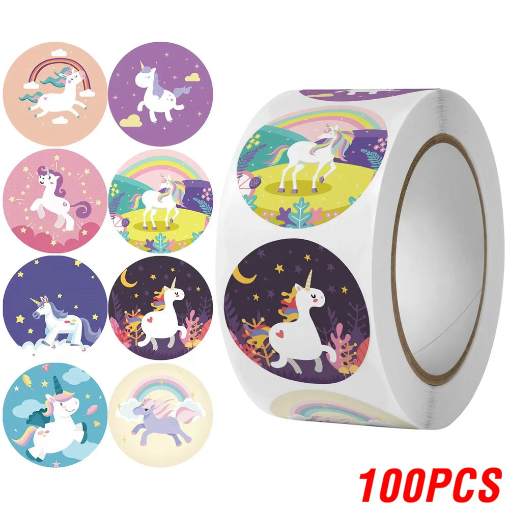 100-500pcs Reward Sticker Fun Motivation Animal Stickerfor School Teacher Student Stationery Stickers Kids (ONLINE ORDER ONLY)