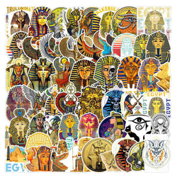 Vintage Egypt Pharaoh Pyramid Stickers 10/30/50pcs for Skateboard, Laptop, Car (ONLINE ORDER ONLY)