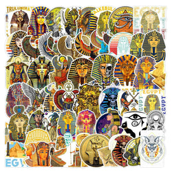Vintage Egypt Pharaoh Pyramid Stickers 10/30/50pcs for Skateboard, Laptop, Car (ONLINE ORDER ONLY)