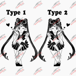 Anime Sticker For Car Sticker Maiden Whole Body Decoration External Accessories Waterproof  PVC Vinyl Decals (ONLINE ORDER ONLY)