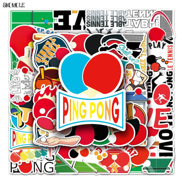 Ping-pong Ball Graffiti Stickers 10/30/50pcs DIY Toy Laptop Skateboard Phone Guitar Cup Decal (Online Order Only)