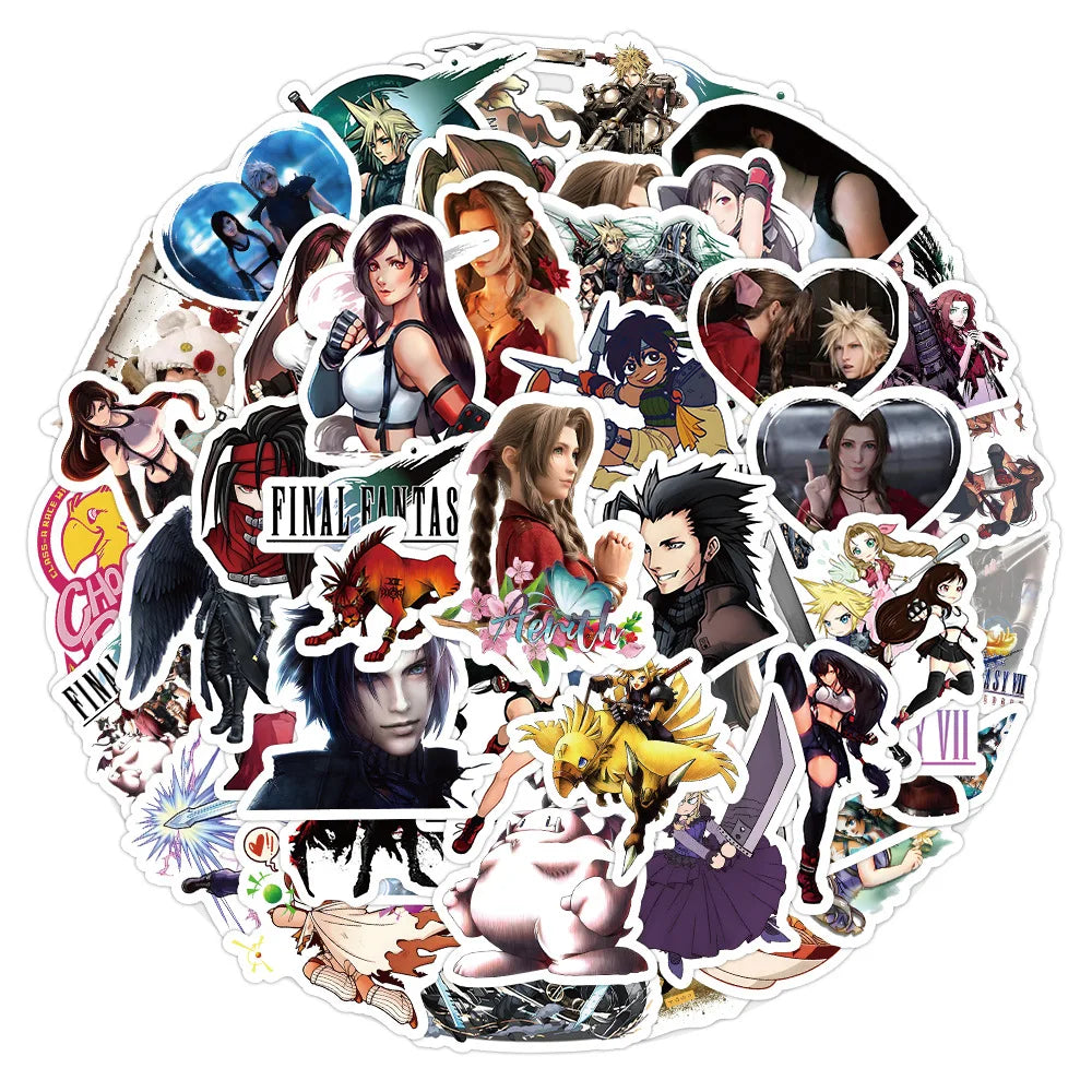 10pcs Waterproof Cartoon Graffiti Stickers for Skateboard, Luggage, Guitar, Laptop (ONLINE ORDER ONLY)