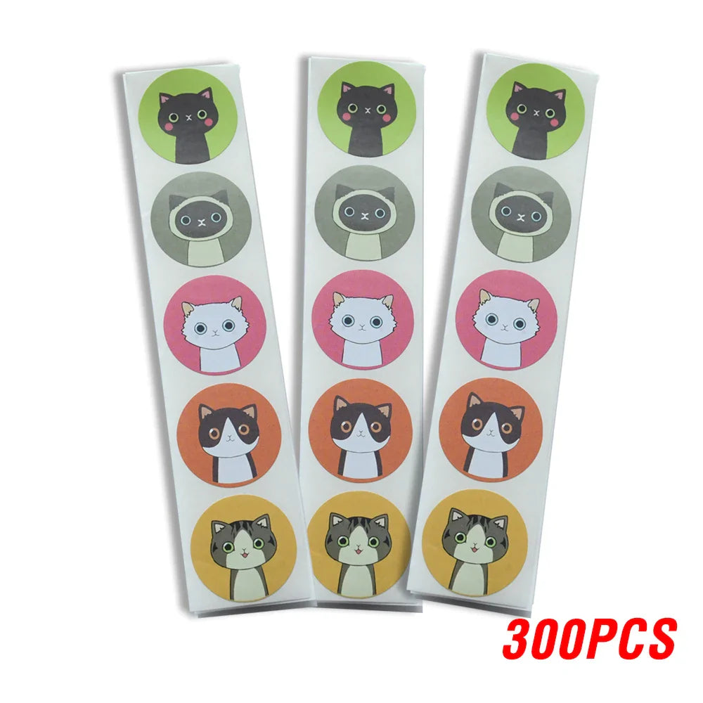 100-500pcs Animal Sticker School Teacher Student Cartoon Sticker Sealing Label Christmas Gift Scrapbook Stationery Sticker (ONLINE ORDER ONLY)