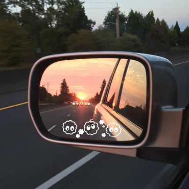 Japanese Anime for Soot Sprite Inspired for Car Stickers Decoration Rearview Mirror External Accessories Waterproof Vinyl Decals (ONLINE ORDER ONLY)