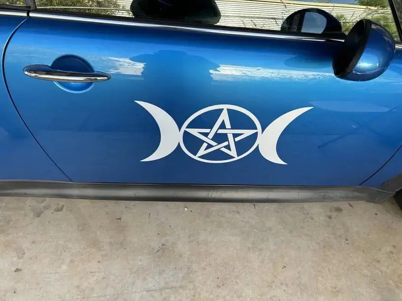 Wiccan Double Moon Goddess STICKERs，Perfect for Automobiles, Motorcycles, Trucks & Laptops! (ONLINE ORDER ONLY)